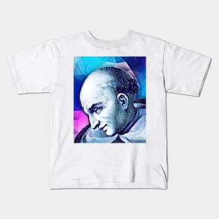 Bartolomé de las Casas Snowy Portrait | Bartolomé de las Casas Artwork 13 Kids T-Shirt